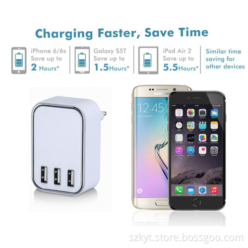 2016 hot accessories AC 110 240V US UK EU AU KC universal usb wall socket charger 5.0V usb outlet power charger with KC SAA CE